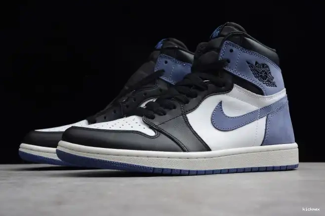 Rep Blue Jordan OG 555088-115 Retro 1 Air Moon High 0523